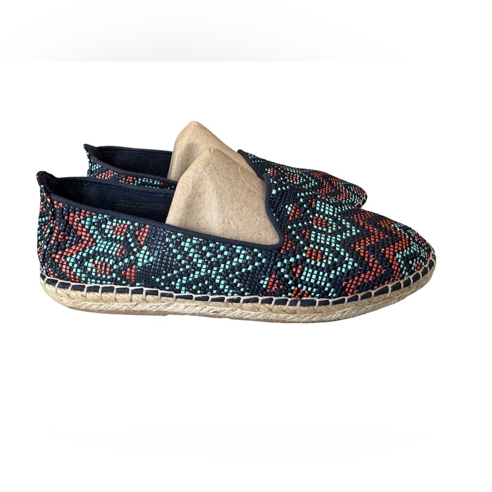 Dolce Vita Espadrilles/Woven Textile Shoes Women’s Size 7.5  Navy Aqua Red Aztec